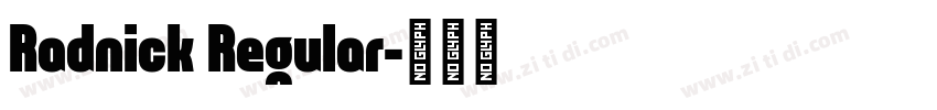 Radnick Regular字体转换